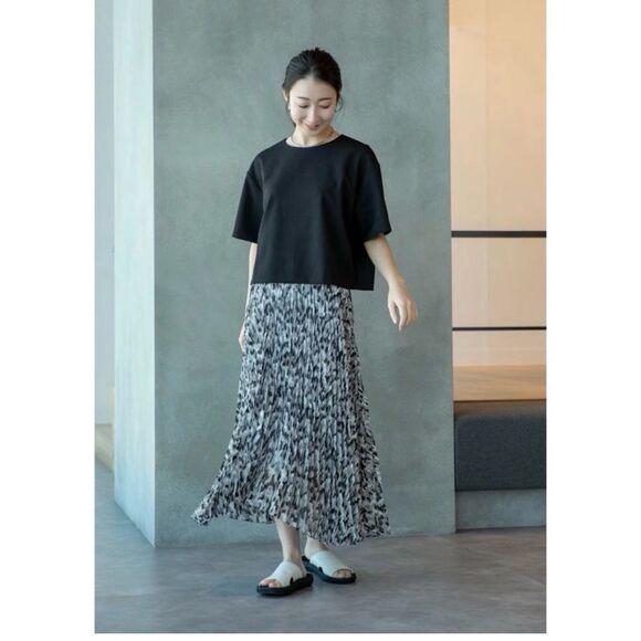 NWT Uniqlo :C Pleated Printed Skirt - Picture 3 of 7